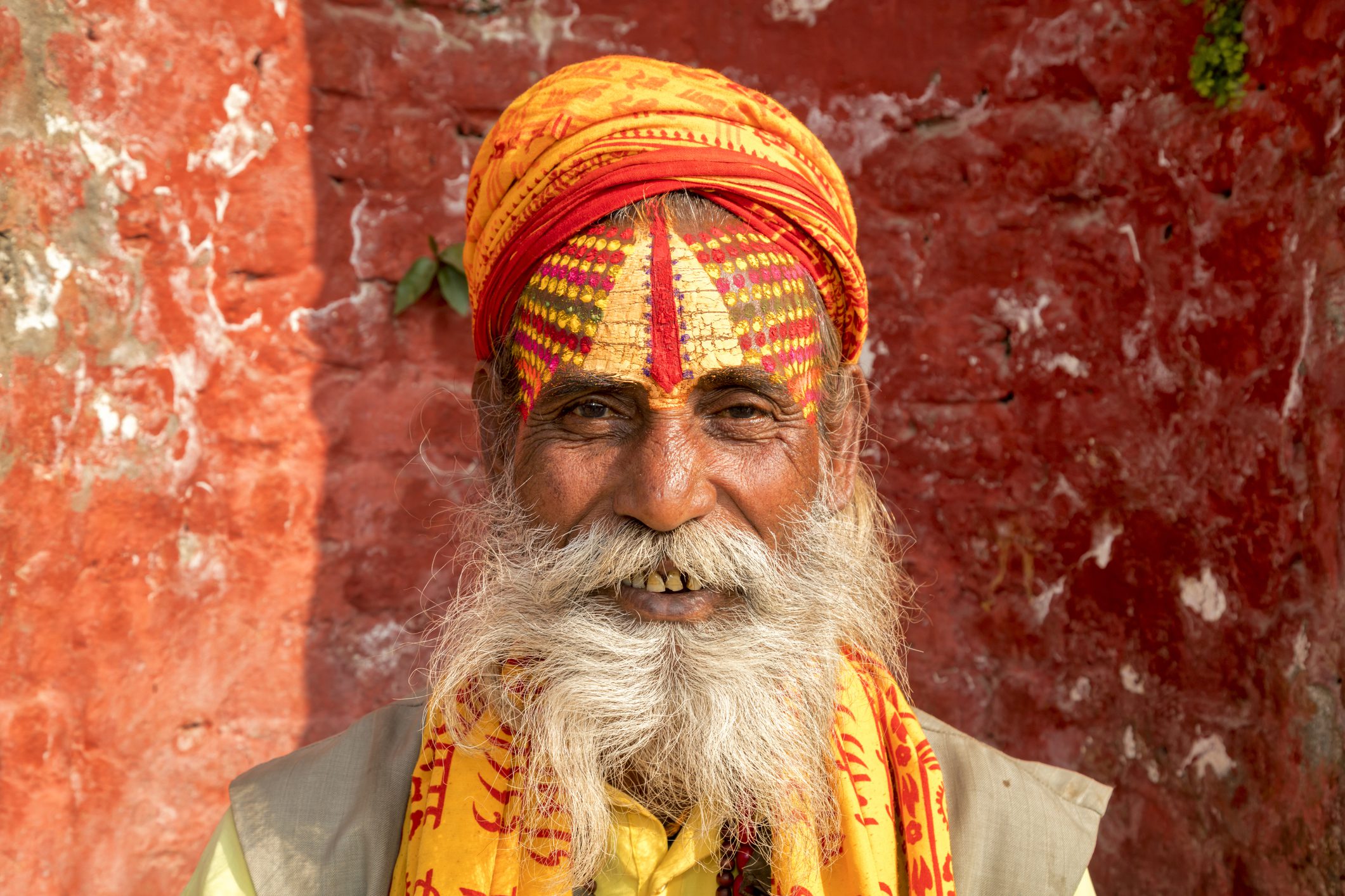 Portrait of Sadhu, holy man, Kathmandu, Nepal